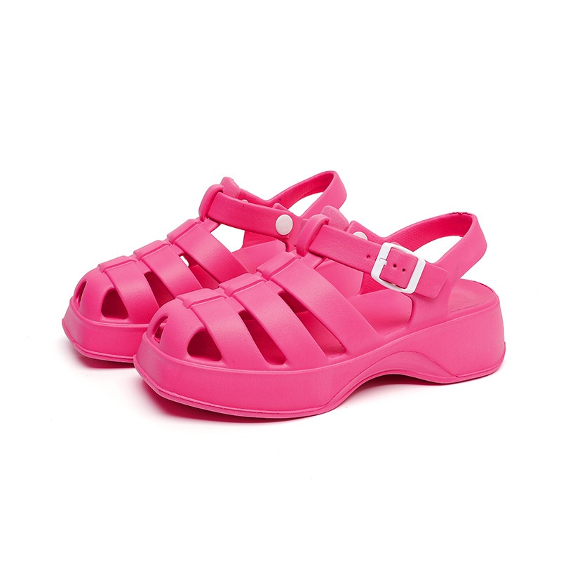 AYUER Xăng đan Đế Dày 5.0cm Chống Trượt Thời Trang Cho Nữ