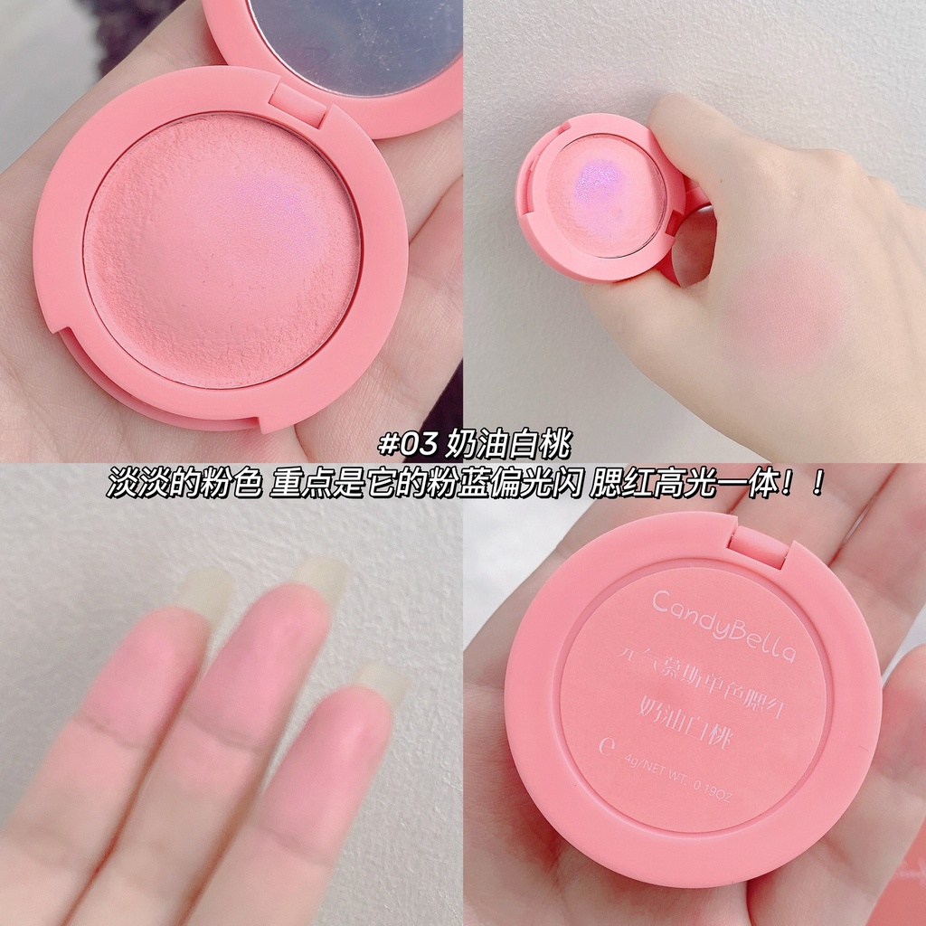 Phấn Má Hồng Màu Tím Tự Nhiên Không Thấm Nước Musicatoes mu si