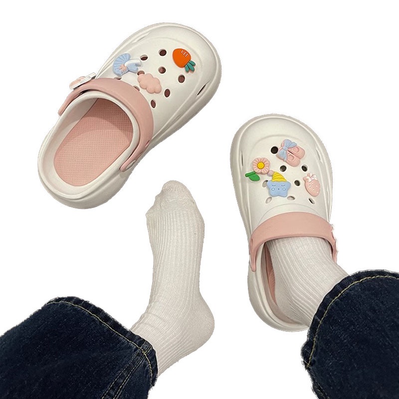 Skyden dép sandal nữ dép đi biển dép đế cao Thoải Mái Xinh Xắn  B98G1GU 35Z230828