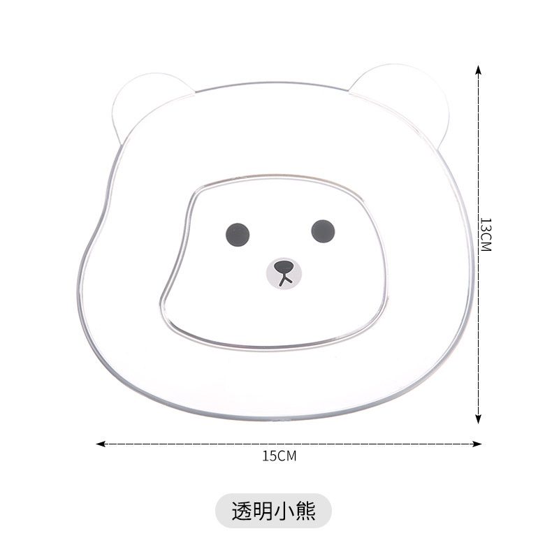 Đĩa Đựng Trái Cây / snack Trong Suốt Hình Xương Gấu