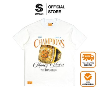 Áo thun 100% cotton hình chiếc nhẫn - champion tee in white