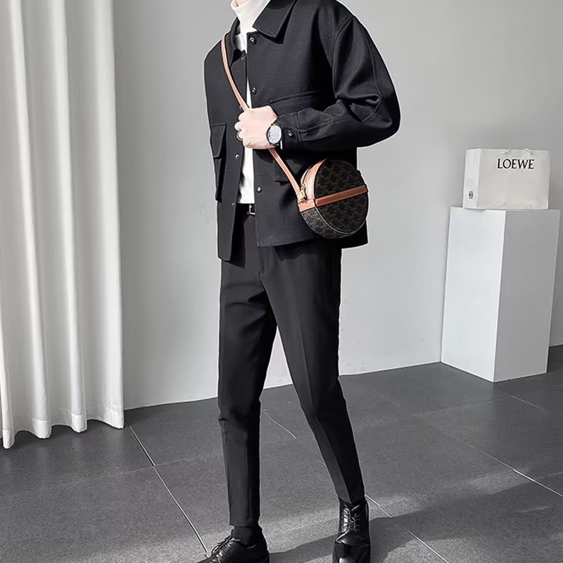 Áo Khoác Dáng Rộng Phong Cách Mới Thời Trang Xuân Thu Cho Nam