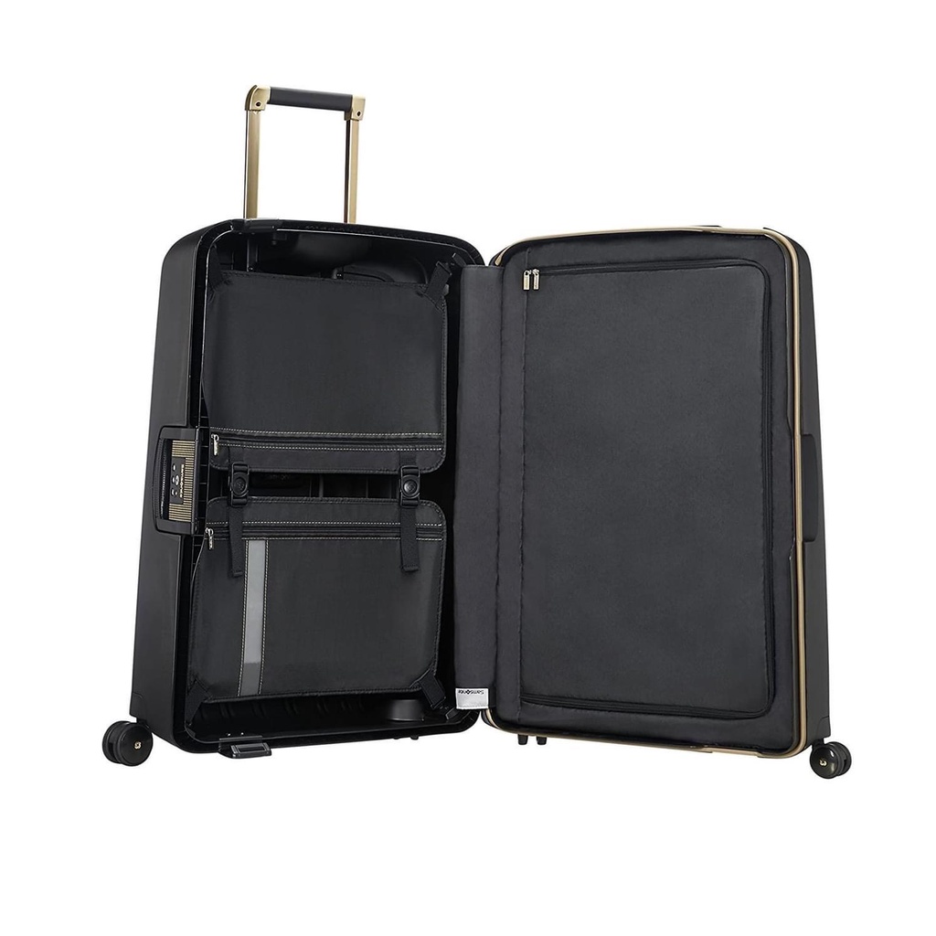 Vali Samsonite S Cure DLX màu Black/Gold - Bản giới hạn - Cao cấp -  Made in EU - HANGDUC88