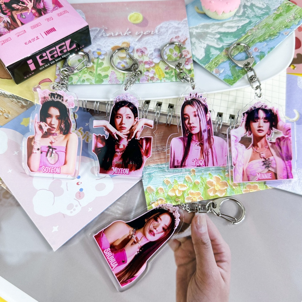 GIDLE Album I Feel Keychains I-DLE I Am Free-Ty Pendant