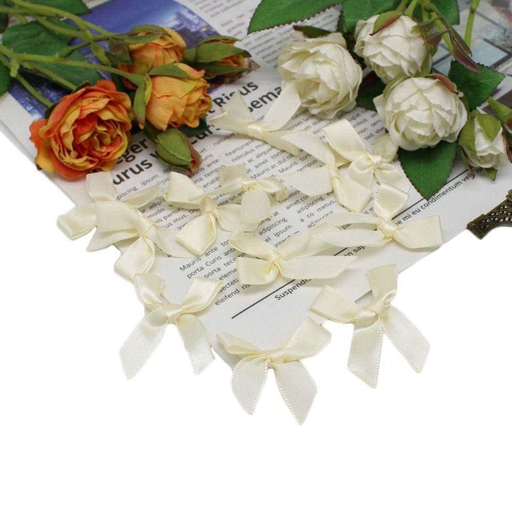 Set 25 Nơ Ruy Băng mini 5cm Bằng polyester Nhiều Màu Sắc Xinh Xắn Làm Đồ Thủ Công