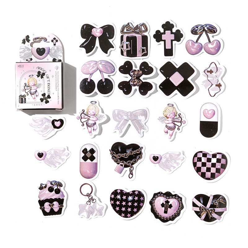 Set 46 Miếng Dán Trang Trí Hình Thỏ Xinh Xắn