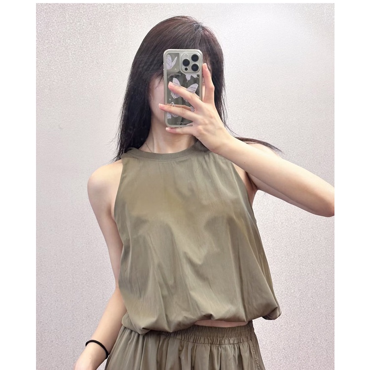 Zara Bộ Áo Tay Phồng Cổ Tròn + Chân Váy Lưng Cao Thời Trang Xinh Xắn Cho Nữ Mùa Hè4437247 4437246