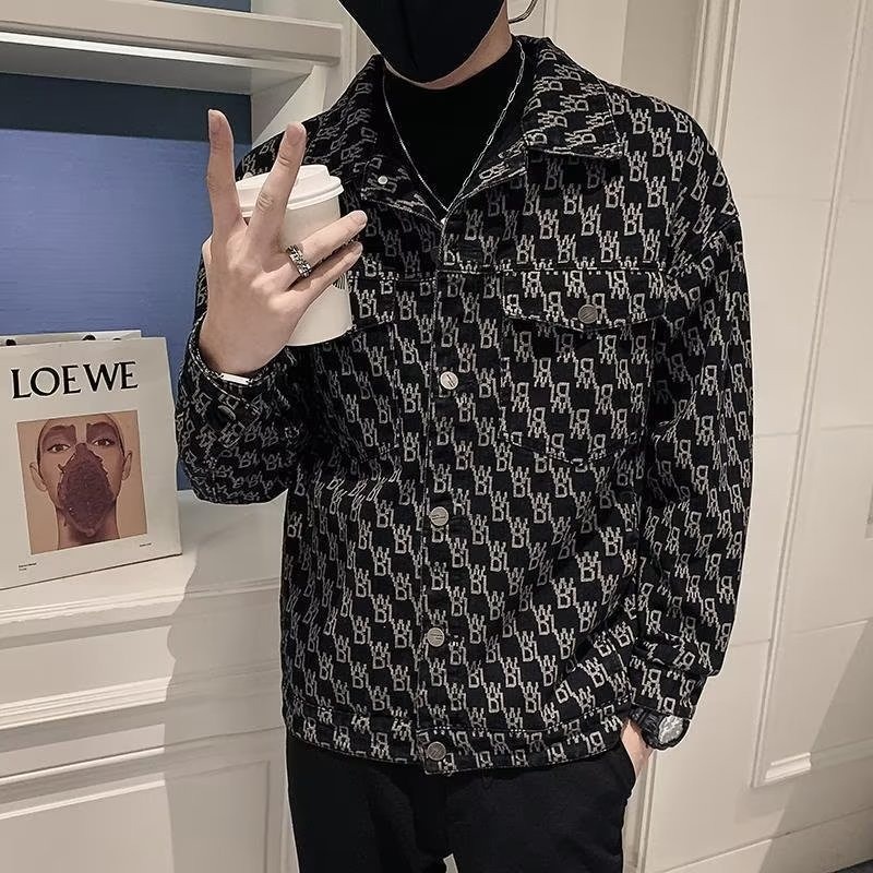 Áo Khoác Jean Phong Cách retro Thời Trang Xuân Thu Mới Cho Nam