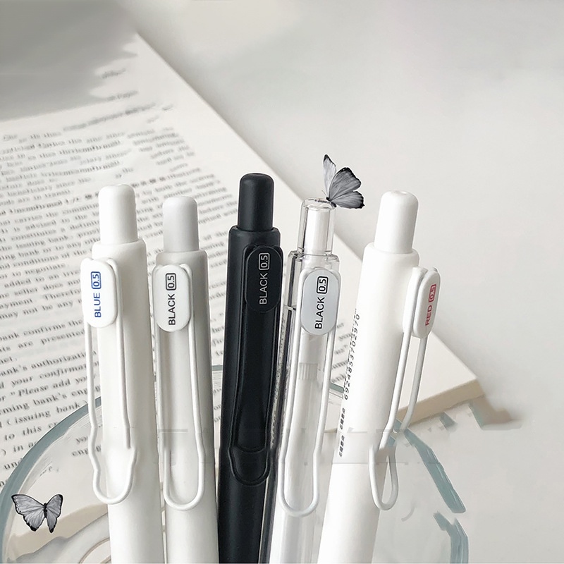 Bút gel Basic ngòi 0.5mm mực xanh, mực đỏ CFH