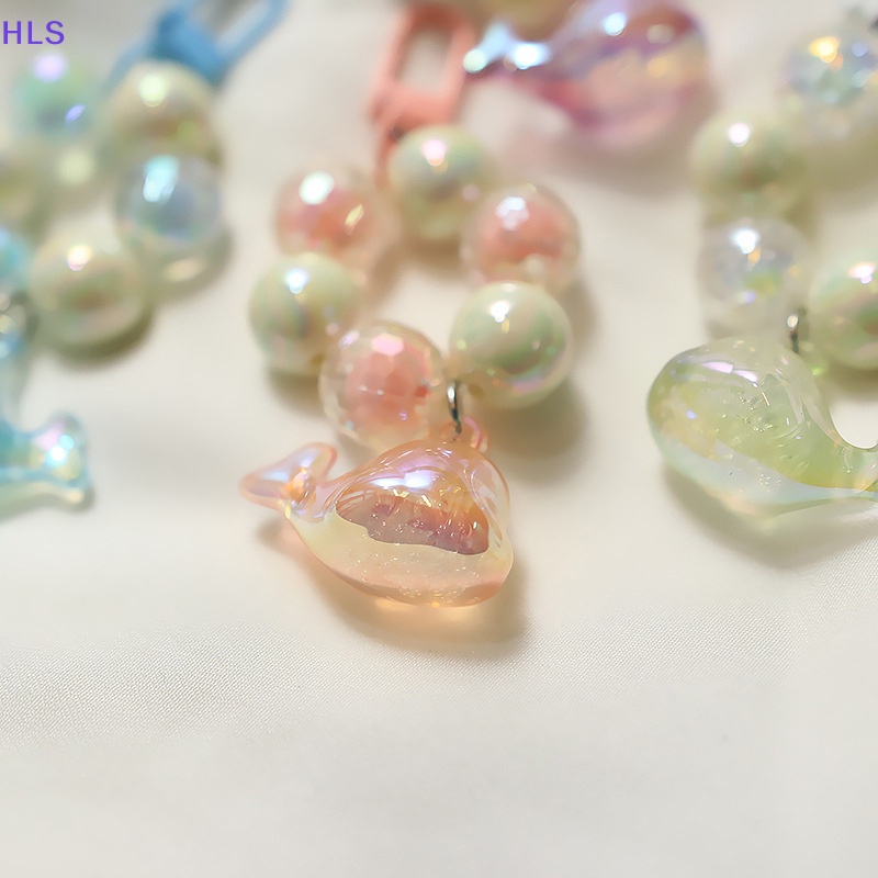 Móc Khóa Hình Cá Heo Bằng acrylic Trong Suốt Dễ Thương