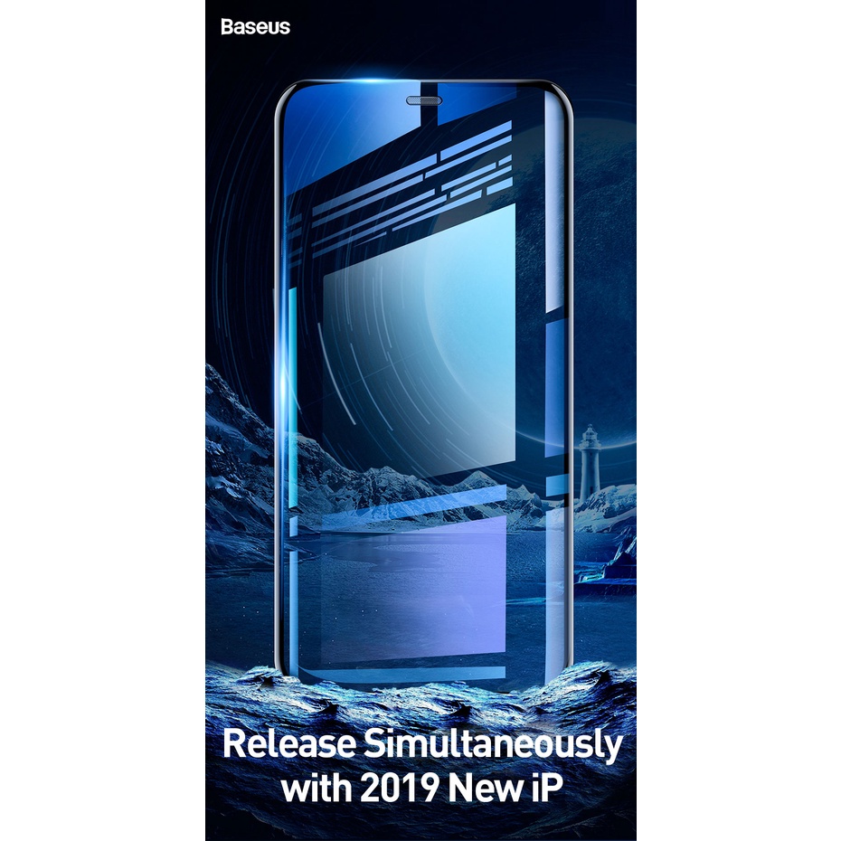 Baseus Miếng Dán Cường Lực Bảo Vệ Màn Hình 0.3mm Cho iphone xs max 6.5inch
