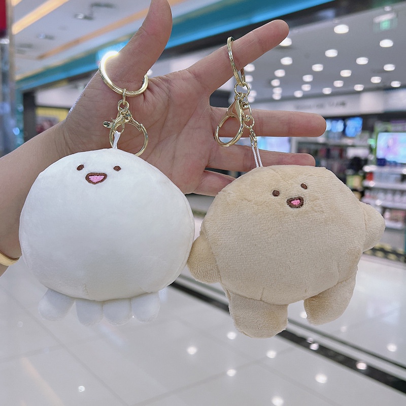 Móc Khóa Hình Bạch Tuộc Nhồi Bông Đáng Yêu