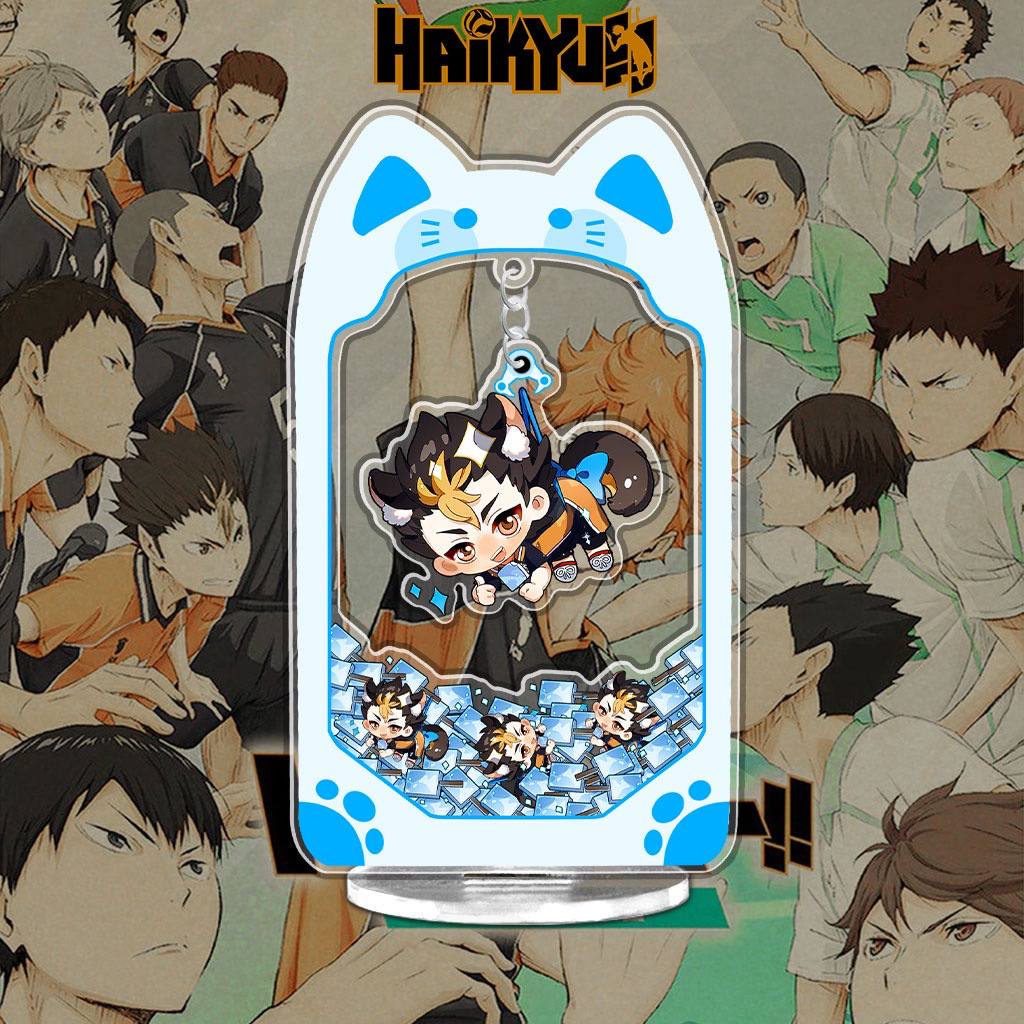 Mô hình gắp thú bông Haikyuu standee  các nhân vật Tobio Tetsuro Keiji Kenma kèm theo móc khóa 15cm NLSHOP