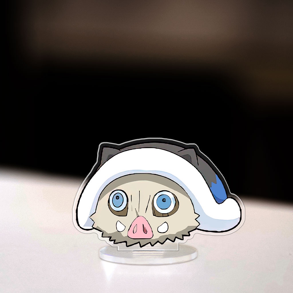 Mô hình đứng standee Kimetsu No Yaiba nằm ngủ nhân vật Tanjiro Nezuko trang trí bàn làm việc cao 8cm NLSHOP