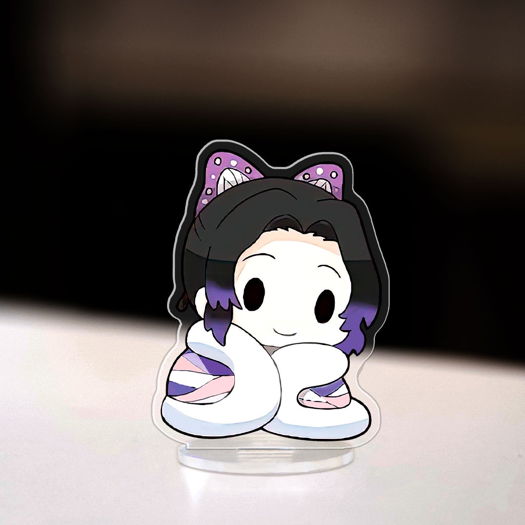 Mô hình đứng standee Kimetsu No Yaiba nằm ngủ nhân vật Tanjiro Nezuko trang trí bàn làm việc cao 8cm NLSHOP