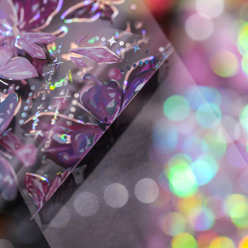 Bộ 3 Miếng Dán Hình Bướm Trang Trí Sổ Tay Xinh Xắn