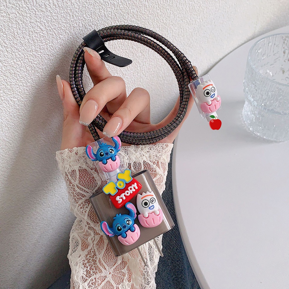 Hoạt Hình Phụ Kiện Bảo Vệ Dây Cáp Sạc Cho iphone 18 / 20w