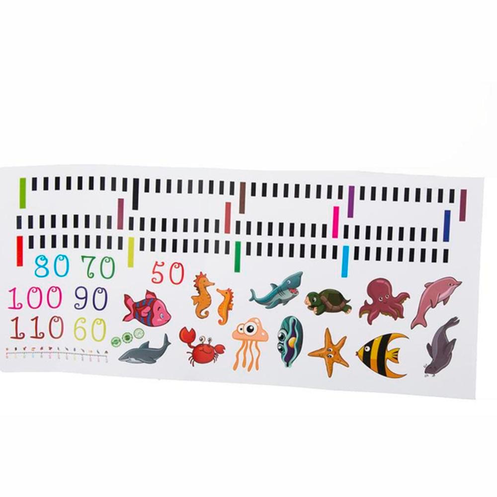 Sticker Dán Tường Với Họa Tiết Hình Thước Đo Chiều Cao Dùng Trang Trí Phòng Cho Trẻ Nhỏ