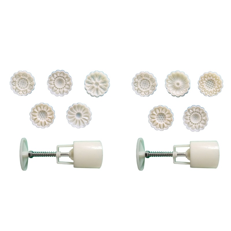 Ivy Khuôn Làm Bánh Trung Thu Họa Tiết Dập Nổi Bằng Da Bò