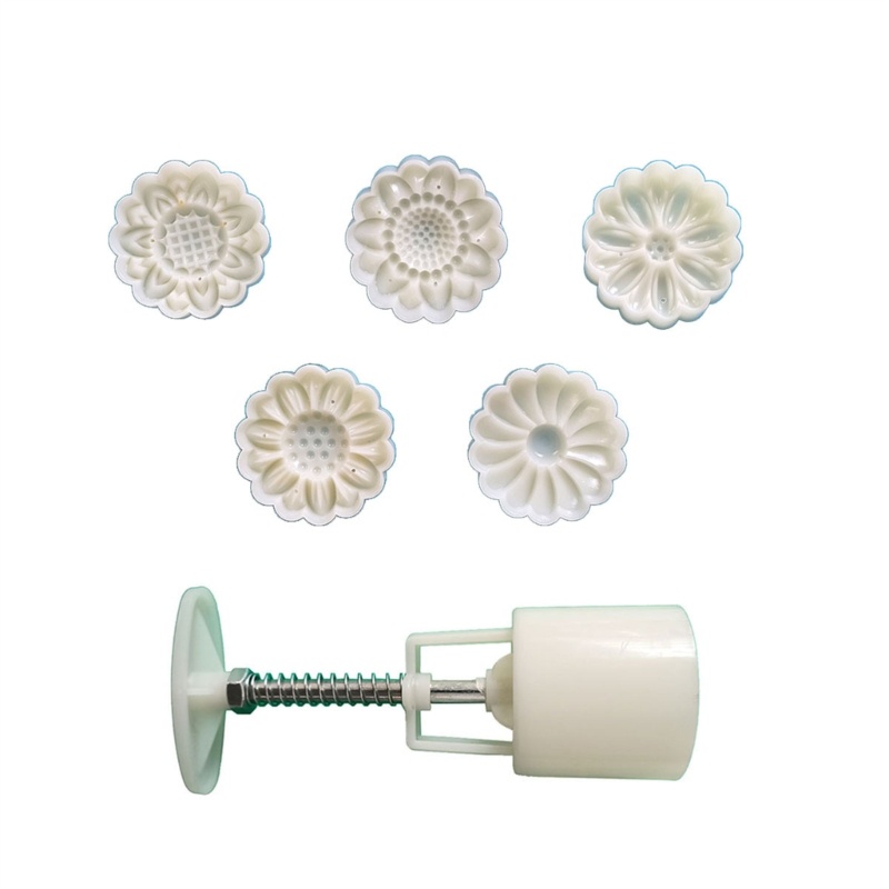 Ivy Khuôn Làm Bánh Trung Thu Họa Tiết Dập Nổi Bằng Da Bò