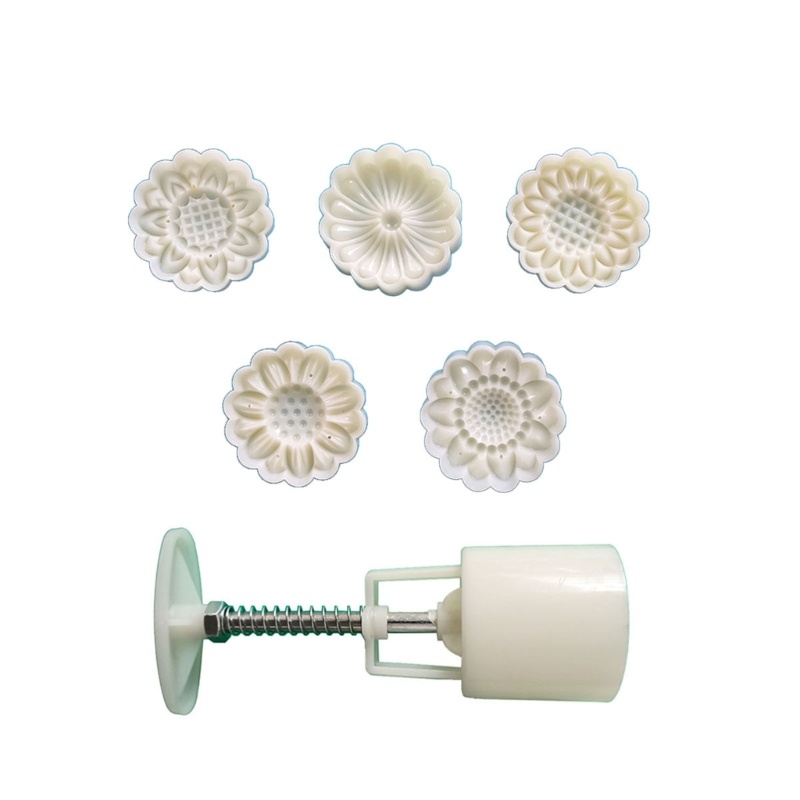 Ivy Khuôn Làm Bánh Trung Thu Họa Tiết Dập Nổi Bằng Da Bò