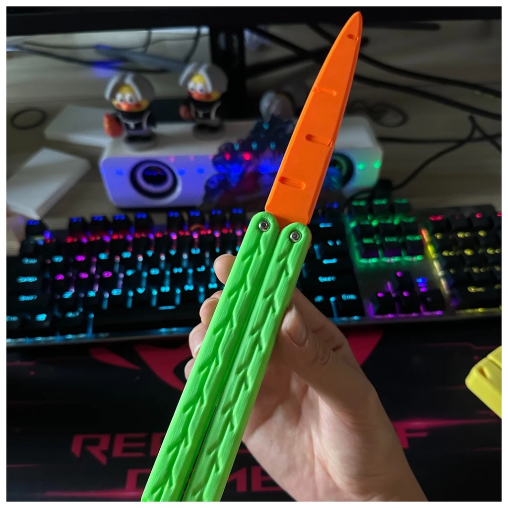 Cà Rốt / Bướm Hoạt Hình 3d Có Thể Thu Gọn