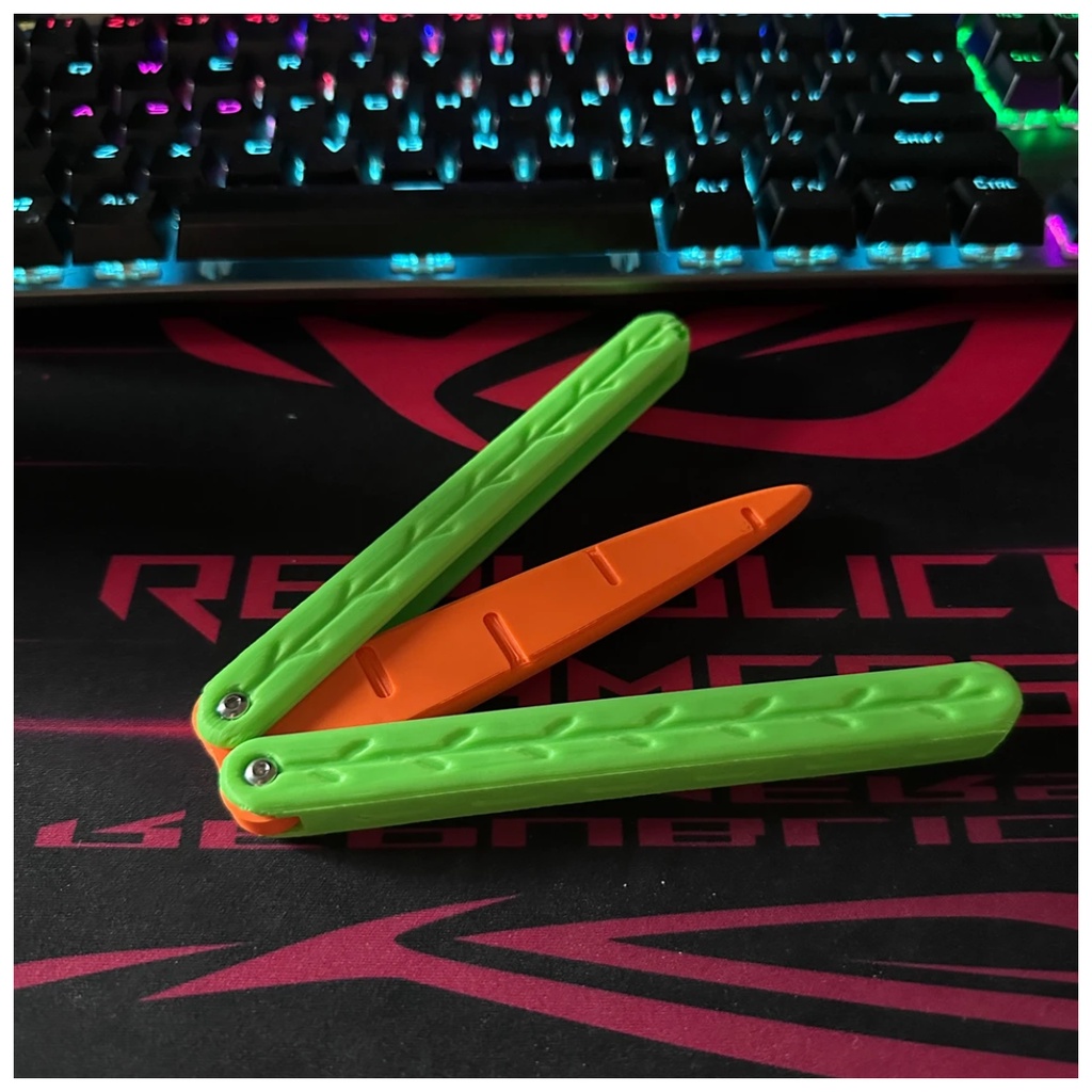 Cà Rốt / Bướm Hoạt Hình 3d Có Thể Thu Gọn