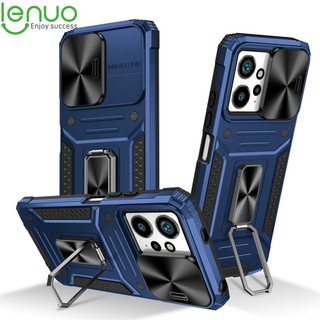 Lenuo Ốp Điện Thoại Có Giá Đỡ Từ Tính Bảo Vệ camera Chống Sốc Cho xiaomi redmi note 12 11 pro 11s 5g 4g