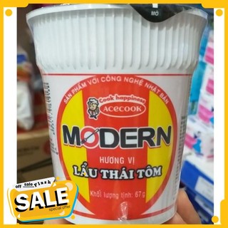 5 LY Mì ăn liền Modern lẩu thái tôm cốc 67gr