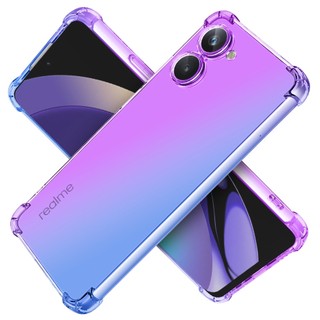 Ốp Điện Thoại tpu Dẻo Trong Suốt Màu gradient Chống Trầy Chống Sốc Cho oppo realme 10 pro 5g plus realme 10 4g / 5g