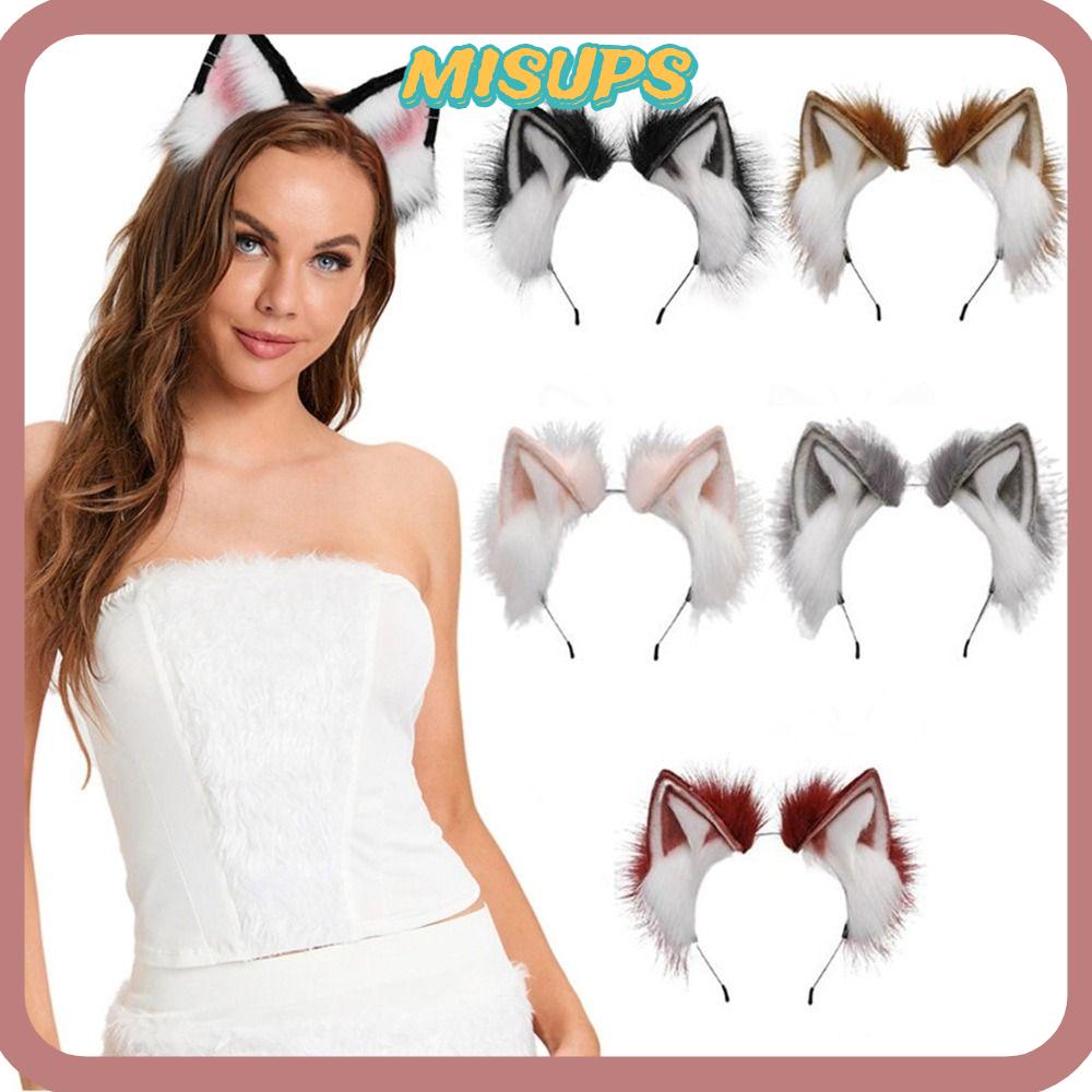 Băng Đô Tai Mèo Lông Xù Dễ Thương Dành Cho Nữ Hóa Trang