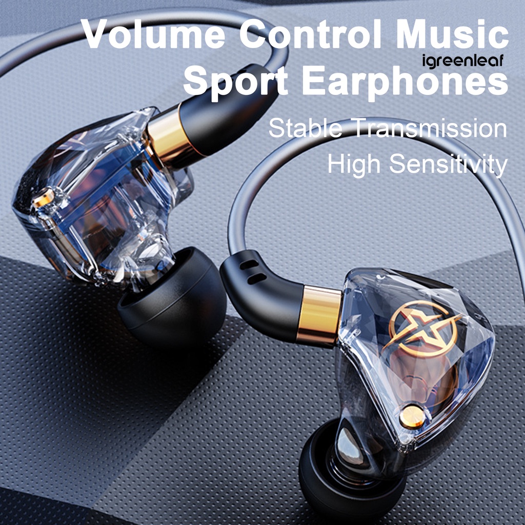 Tai Nghe Nhét Tai igreenrx Có Micro Âm Thanh hifi Độ Nhạy Cao