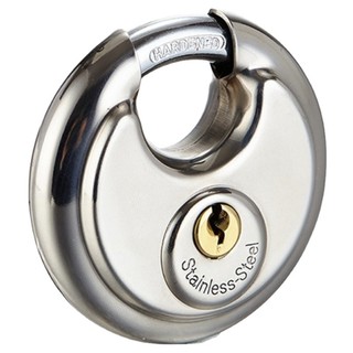 1 ổ khóa đĩa bằng thép không gỉ 70mm kèm 2 chìa khóa chất lượng cao