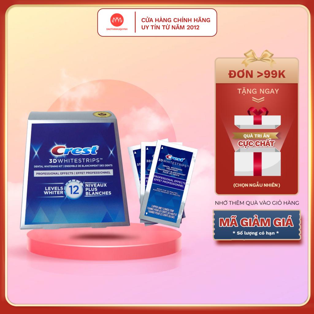 Miếng Dán Trắng Và Làm Sáng Răng Crest 3D Professional Effects