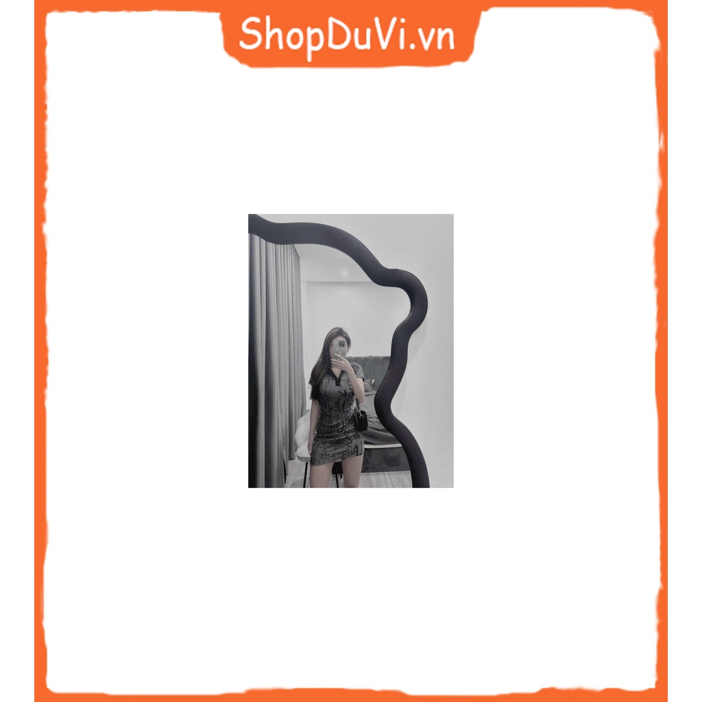 Set Couple Áo Thun Form Rộng Kèm Đầm Body Dáng Mini Cổ Bẻ , 2 Màu Trắng Xám , Kèm Ảnh Thật Trải Sàn