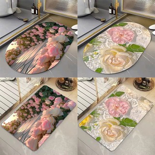 Mới mềm mại bùn tảo cát thảm lót sàn thấm hút nhanh khô chống trơn trượt thảm cửa nhà tắm thảm cửa ra vào chống bám bẩn thảm cửa