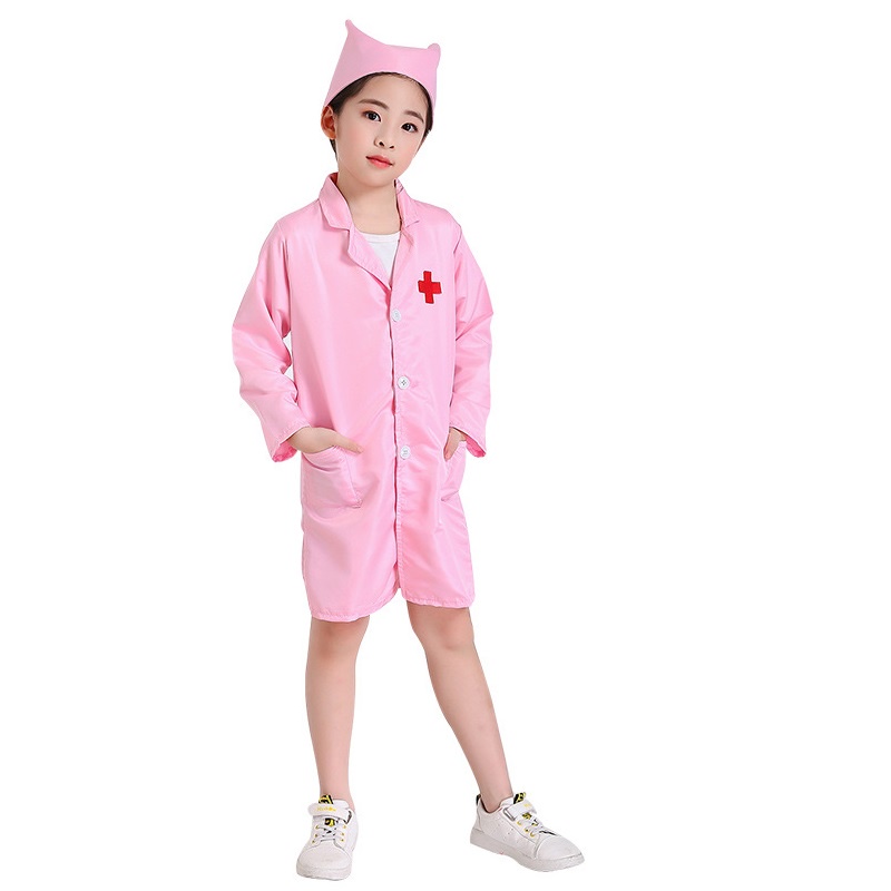 Áo Choàng Bác Sĩ / Y Tá Hóa Trang halloween Cho Bé