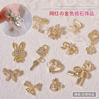 Mặt Dây Chuyền Hình Gấu Bằng Kim Loại Đính Đá zircon Sang Trọng
