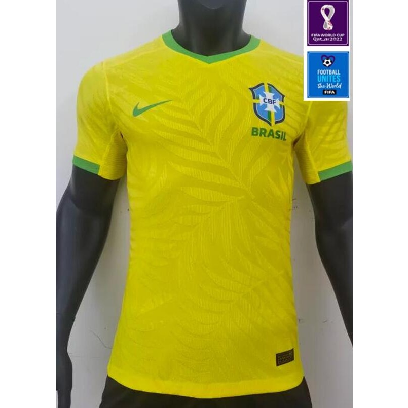 Áo Đồng Phục Bóng Đá Đội Tuyển brazil 23 / 24 Bằng Đồng Thau Phiên Bản 2022