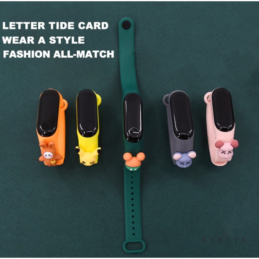 Hi-kidi Đồng Hồ Đeo Tay Điện Tử Đèn led Chống Thấm Nước Họa Tiết Hoạt Hình Dễ Thương Cho Bé