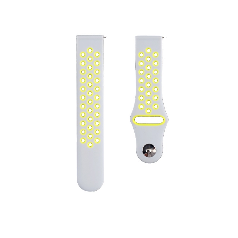 Phù Hợp Dây Đeo Silicon Hai Màu Thoáng Khí Chống Nước Cho Đồng Hồ Thông Minh samsung galaxy watch 6 5 4 40mm 44mm 6