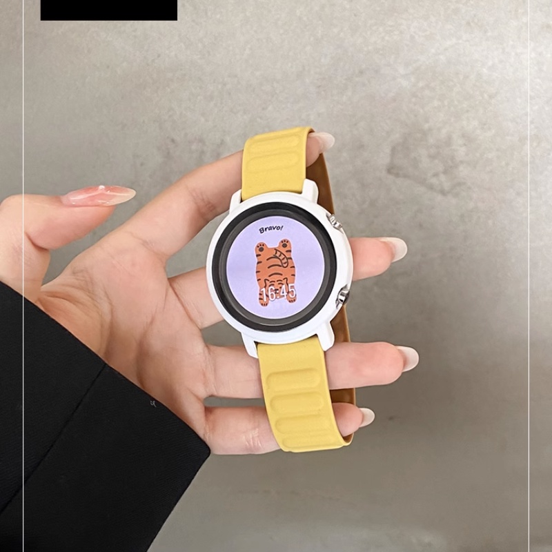 Phù Hợp Dây Đeo Silicon Từ Tính Cho Đồng Hồ Thông Minh samsung galaxy watch 6 5 4 40mm 44mm 6