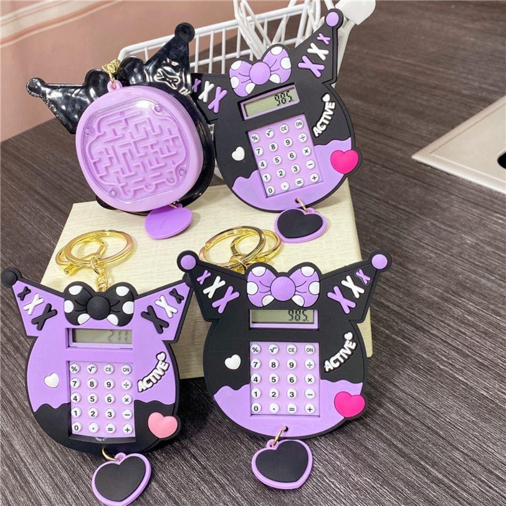 Daron1 Máy Tính mini 8 Chữ Số Kèm Móc Khóa Và Máy Tính Tiện Dụng Cho Văn Phòng / Trường Học