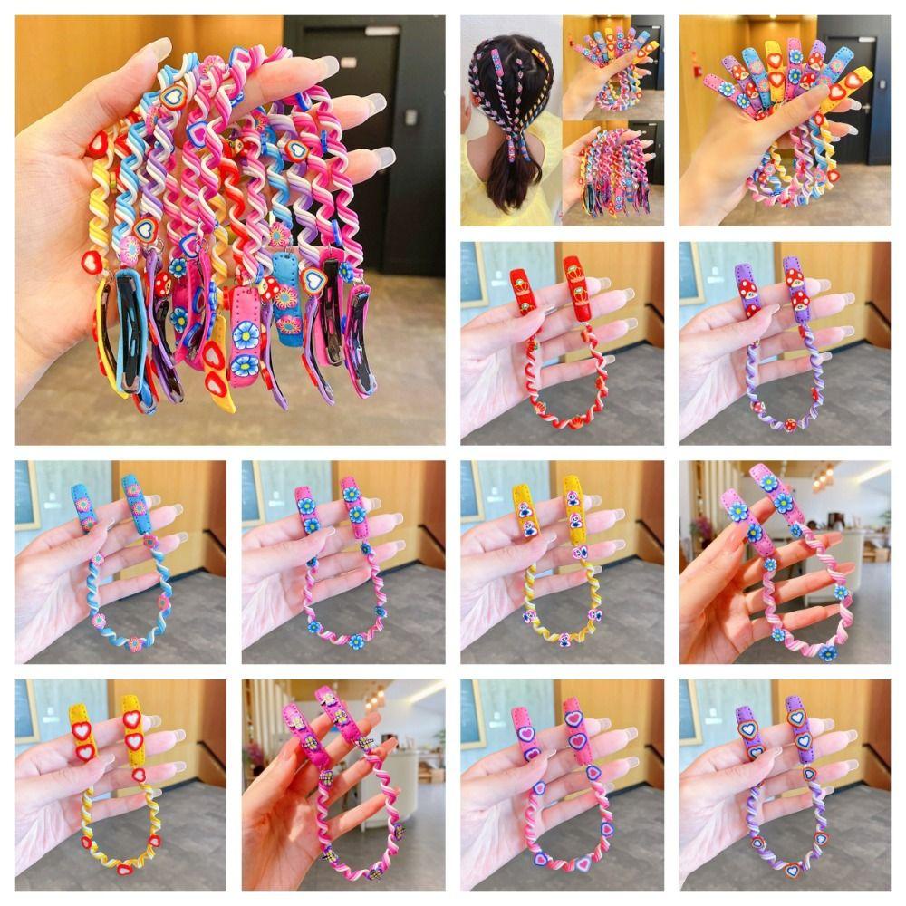 Shanlin Dây Buộc Tóc Xoăn Co Giãn Nhiều Màu Sắc Ngọt Ngào diy Cho Bé Gái