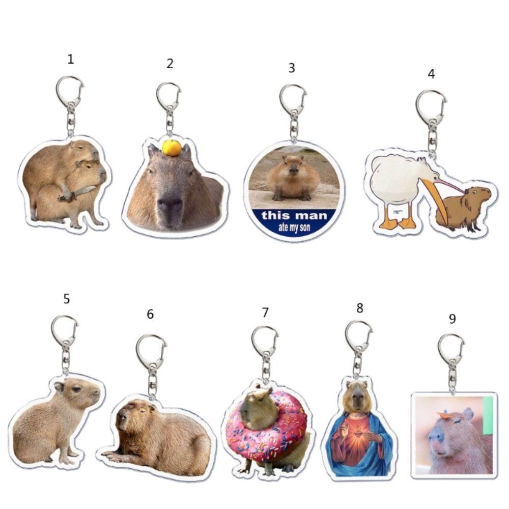 Móc Khóa Hình capybara Bằng Nhựa acrylic Dễ Thương
