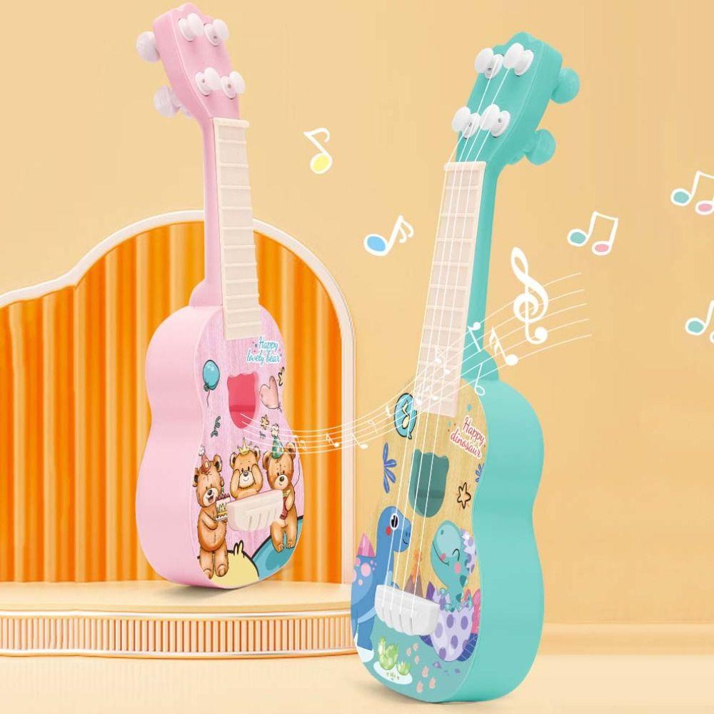Stellaub Đồ Chơi Đàn ukulele 4 Dây Hình Động Vật Hoạt Hình Cho Bé