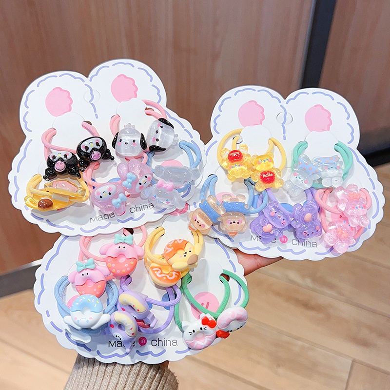 Bộ 10 Dây Cột Tóc sanrio Dễ Thương c01