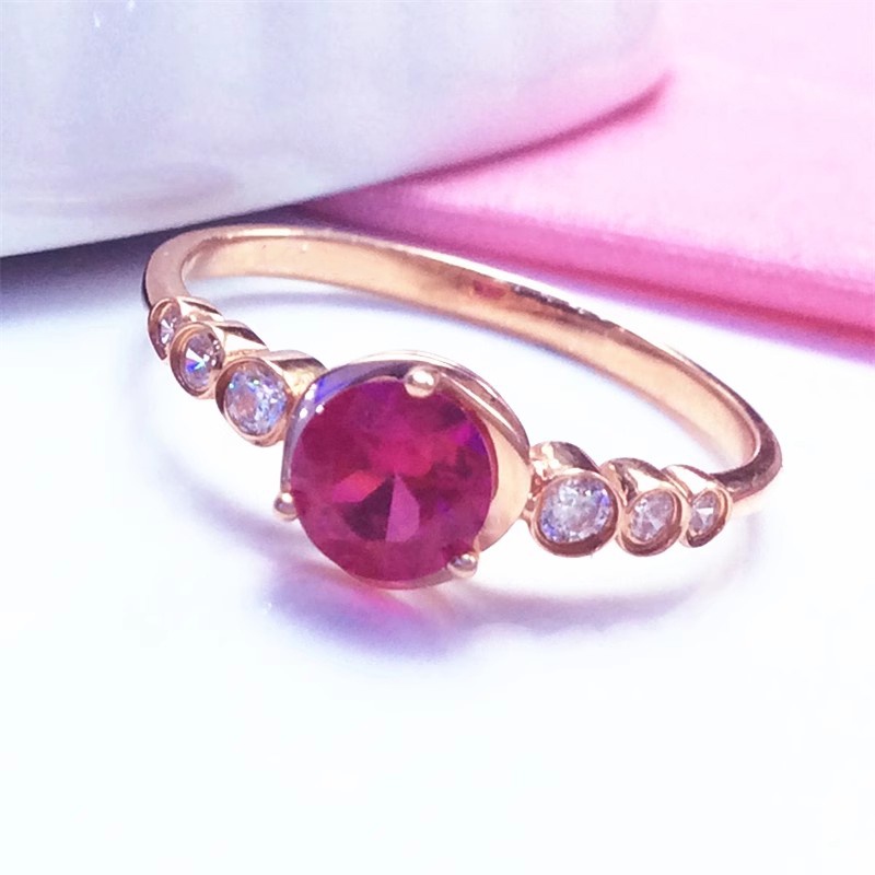 Bộ Trang Sức Vòng cổ Nhẫn Và Bông Tai Mạ Vàng Hồng 14k Thời Trang 585 Dành Cho Nữ