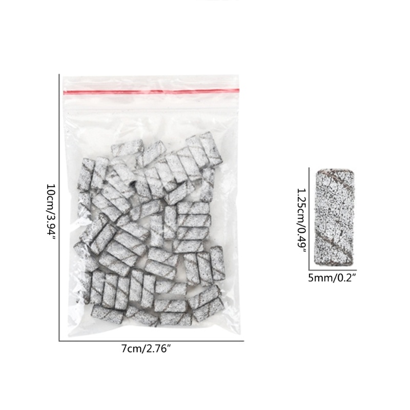 Set 50 Phụ Kiện Mài Móng Chuyên Nghiệp # 80 # 120 # 150 # 180 # 240 # bits