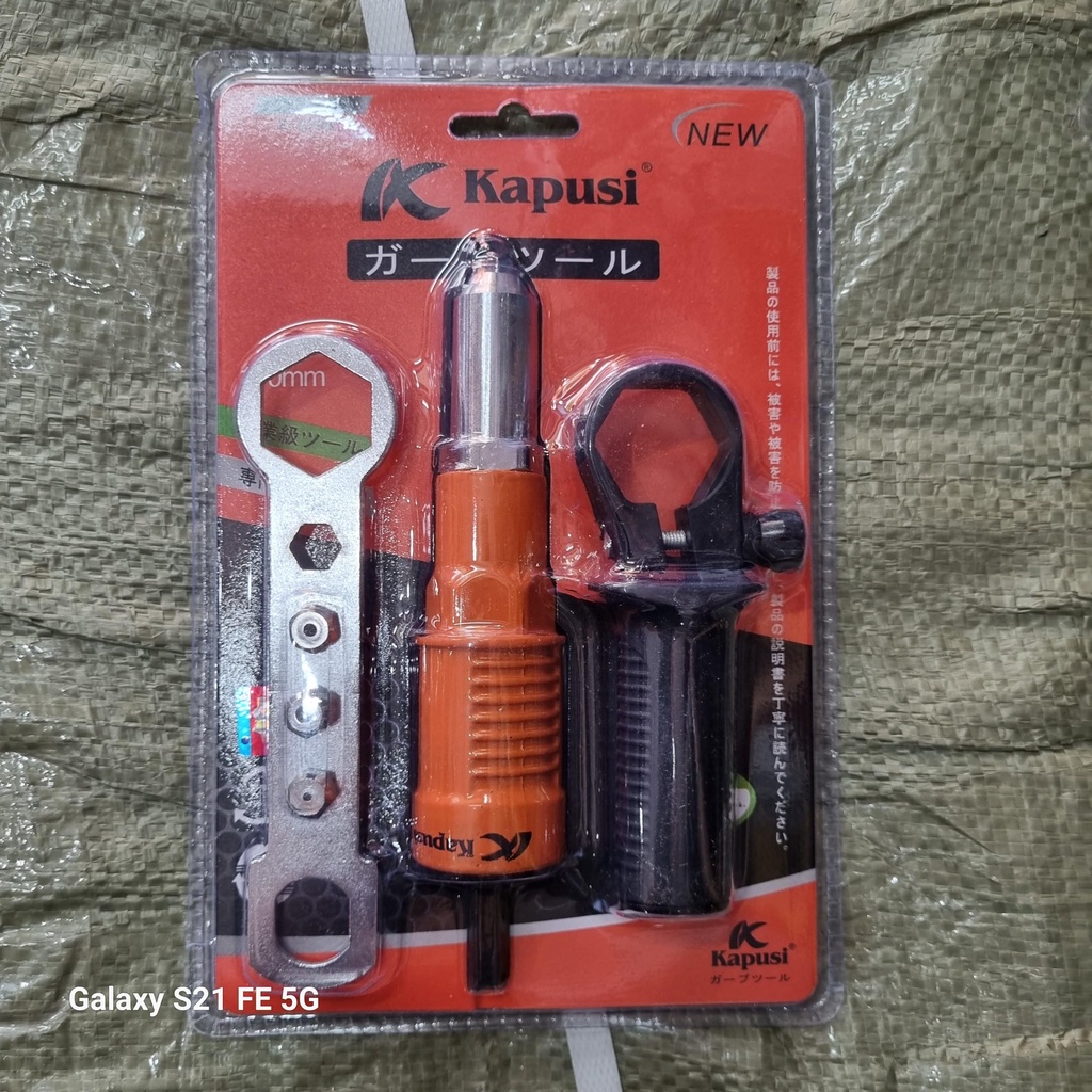 Đầu Rút Đinh Tán Nhôm Rive Gắn Máy Khoan K-6798.Kapusi Nhật. Đầu Chuyển Đổi Máy Khoa